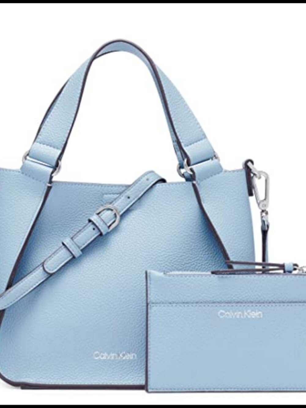 Calvin Klein Estelle Novelty Crossbody Bag Vegan Leather Satchel